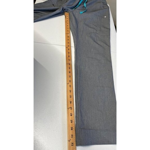 FIGS Yola Skinny Scrub Pants Graphite Gray Womens Large Tall TW2000T Nurse - Picture 4 of 8
